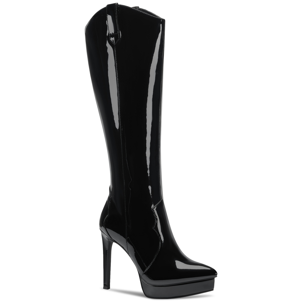 Thalia Sodi Women's Trixi Stiletto Zip-up Dress Boots, Black, 9